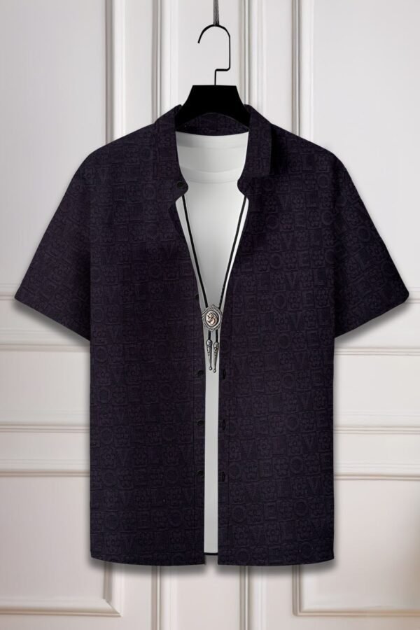 SUPERB IMPORTED JACQUARD FABRIC FANCY HALF SLEEVE SHIRT