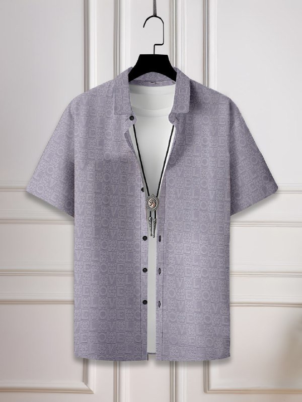 SUPERB IMPORTED JACQUARD FABRIC FANCY HALF SLEEVE SHIRT