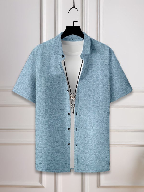 SUPERB IMPORTED JACQUARD FABRIC FANCY HALF SLEEVE SHIRT