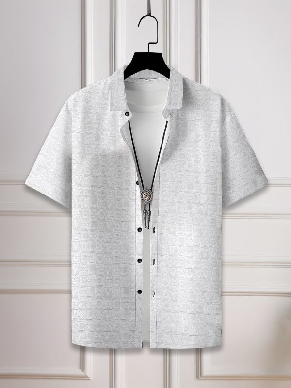 SUPERB IMPORTED JACQUARD FABRIC FANCY HALF SLEEVE SHIRT